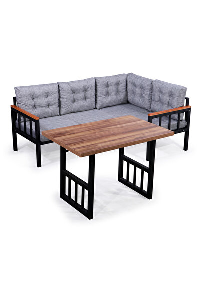 Tiryaki Aksesuar Portekiz Metal Köşe Takımı Balkon Mutfak Veranda Teras Metal...