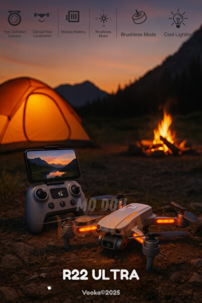 MO DOU R22 ULTRA Drone HD Kamera |Motor | Uzaktan Kumandalı Katlanabilir Akıl...