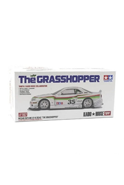 My Reality Fashion Mini Gt 1/64 Nissan Skyline Gt-R (R34) Tamiya X Kaido House “The Grasshopper” V1