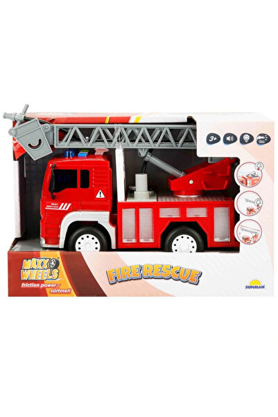My Reality Fashion Maxx Wheels Sound and Light Water-Spraying Fire Truck 20 Cm.
