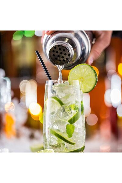 Jiffy مجموعة خلاط كوكتيل مكونة من 16 قطعة مع أداة مزج، مفك براغي، مقياس ثلج، ...