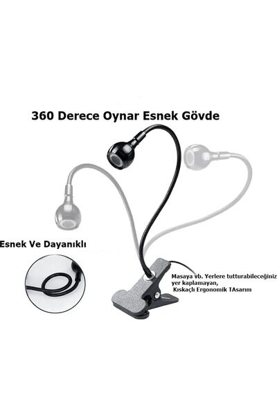 Rabelix Online Marketing Kıskaçlı Akrobatik Usb Masa Lambası - Çalışma Lambas...