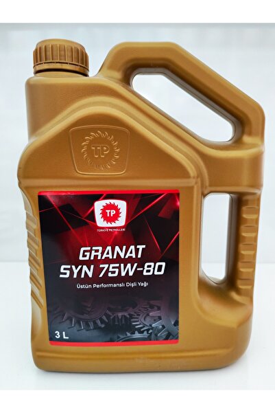 Türkiye Petrolleri Granat SYN 75W-80 Manuel Şanzıman Yağı 3 Litre (Üretim Yılı 2023-2028)