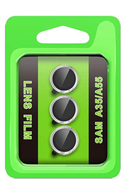 BUTİMAR'S Myt09 Samsung Galaxy A35 5g Raze Metal Camera Lens - Silver