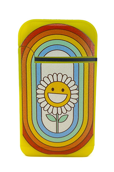 Zengaz Cool Tasarım Jet Alev Çakmak - Cheerful Daisy