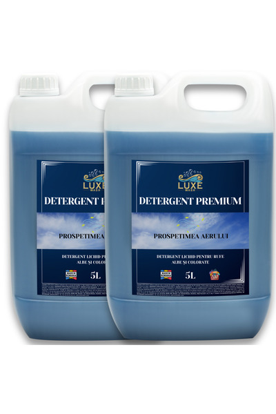 Luxe Wash Detergent Lichid Prospețimea Aerului 10L – Pachet 2x5L Curățenie Intensă și Parfum Fresh