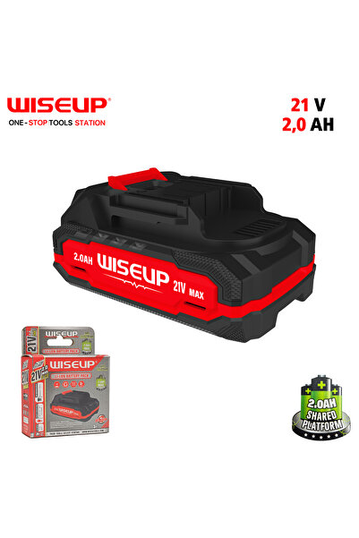 WISEUP بطارية ليثيوم 2.0 أمبير