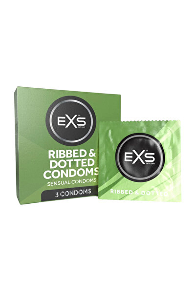 Other Prezervative cu nervuri 3 bucăți EXS