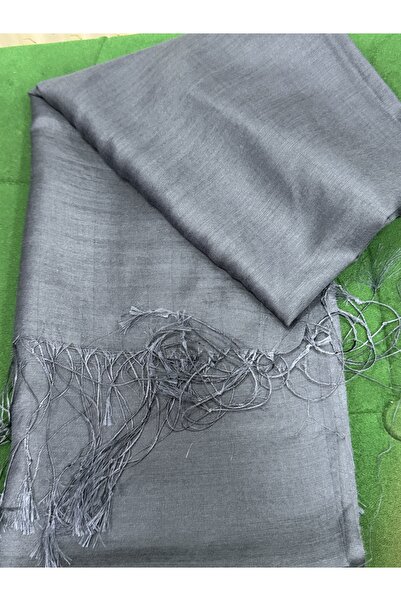 İPEKSCARF %30 ipek ithal şal antrasit