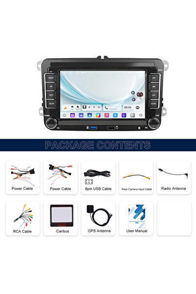 podofo Navigație VW, Seat și Skoda CarPlay, Android Auto Wireless & Cameră Marșarier Inclusă