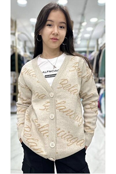 Minimoda Kids Kız çocuk V yaka hırka