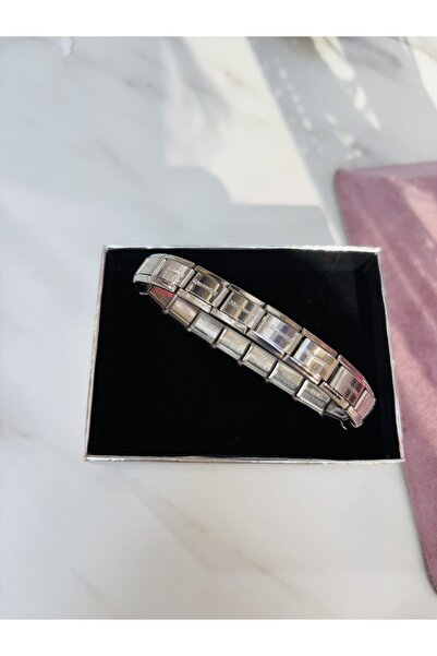 stainless steell Çelik İtalyan Charm Nomination Bileklik