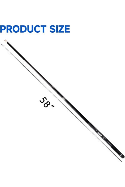 YALLA HomeGym Billiard Pool Cue Sticks Fiberglass Graphite Composite – 58 Inch 13mm Tip 20-21oz (Pack of 1)