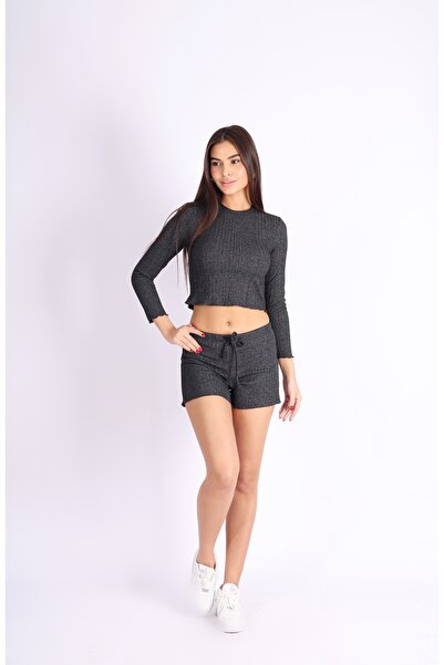 Softandbasic شورت أسود من نوع كاشيرول من بونتا رابور