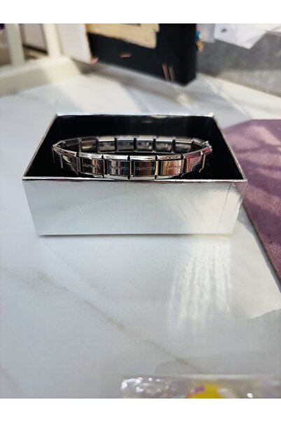 stainless steell Çelik İtalyan Charm Nomination Bileklik