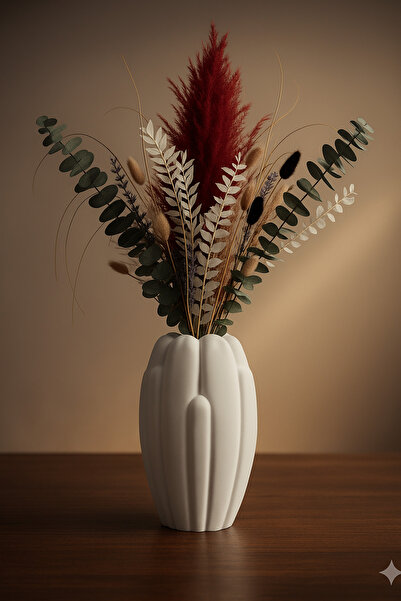 TACTIC Μοντέρνο Διακοσμητικό Πέτρινο Βάζο 16 εκ. – Κατάλληλο για Χρήση στο Σαλόνι, το Γραφείο και το Επιτραπέζιο Χώρο