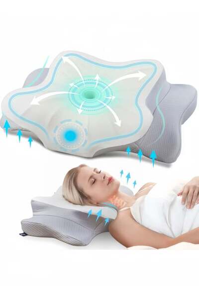 Generic Neck Support Pillow for Sleep - Contour Memory Foam Pillow for Side Back, and Stomach Sleepers - Erg