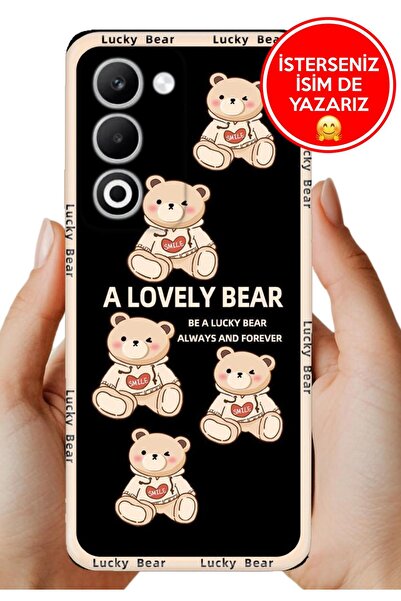OPPO A5 5G Kılıf Rubber Esnek Silikon Tam Koruma Smile Bear