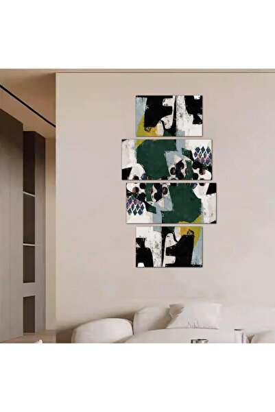 Generic Modern Abstract Art Wall Panel - 24029 - Divided into four pieces