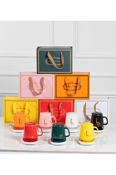 lstri Lucky Designed Electric Heated Lid Warm Keeping Warmer Coffee Mug Cup Cup (with Plug)