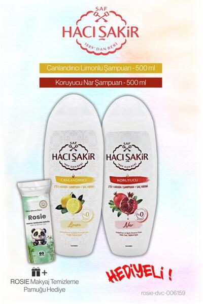 Hacı Şakir 2-in-1 Shampoo with Pomegranate and Lemon, Rosie Pamuk