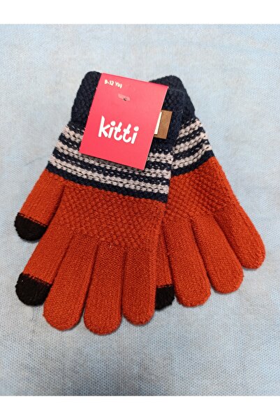 Kitti قفازات صوف محبوكة للأعمار من 9 إلى 12 سنة