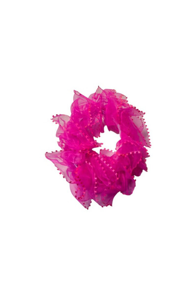 OEM Set 12 pampoane elastice cu volane, multicolor, diametru 12cm