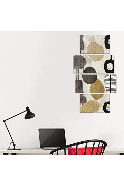 Generic Modern Abstract Art Wall Panel - 24128 - Divided into four pieces