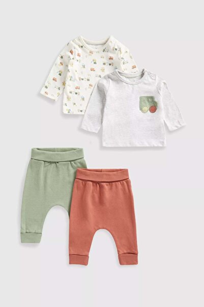 MOTHERCARE Vehicles Tops and Joggers 4-Piece Set