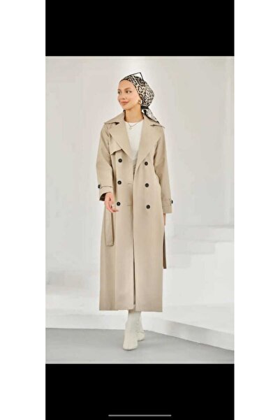 ALMİNA Full-Length Lined Trench Coat