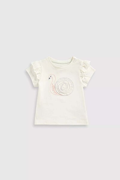 MOTHERCARE Cream Swan T-Shirt