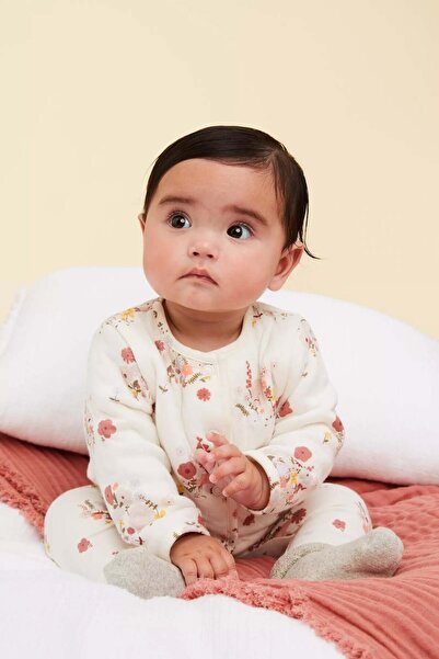 MOTHERCARE طقم جاكيت وبنطال ضيق مبطنان بالزهور