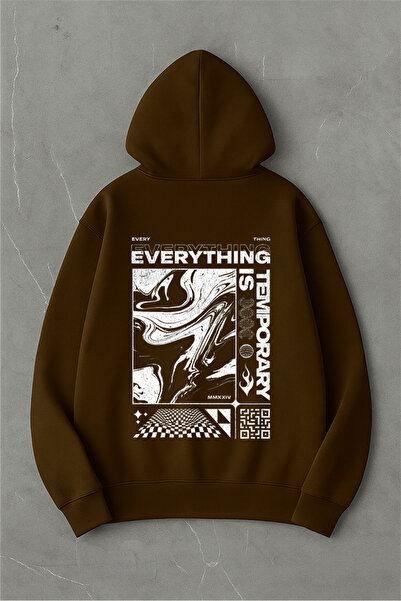 LORVEX Sve na prednjoj i zadnjoj strani Oversize kroj Unisex Pamuk komadna ma...