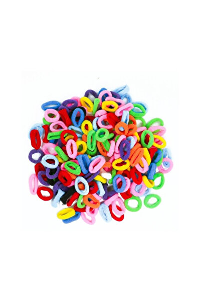 OEM Set 200 elastice mici pentru păr, multicolor, 0.5x2x2cm