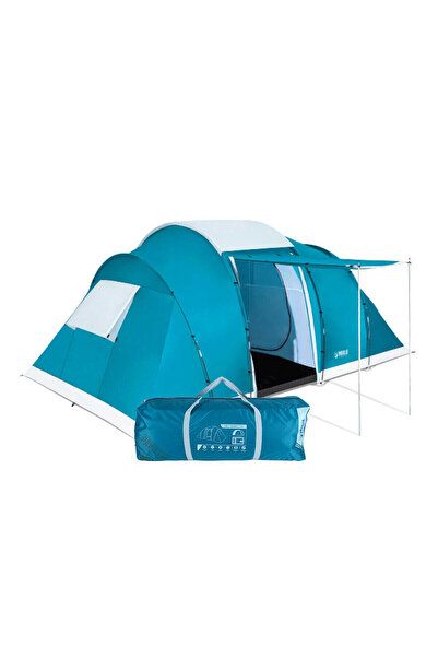 TSUMAB خيمة بافيلو العائلية ذات القبة - مأوى تخييم خارجي مقاوم للماء يتسع لـ 6 أشخاص مع مظلة وحقيبة حمل