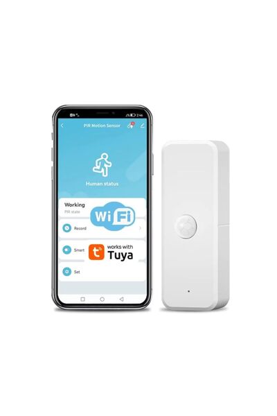 PRIMEDEO Tuya Smart Wireless Motion Sensor, Smart Home, PIR WiFi with App Alert
