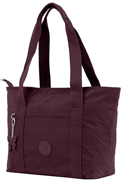 Caprice Collection Everyday Large Shoulder Tote bag, High-Grade Nylon, Zip-Top, Organised Pockets -B