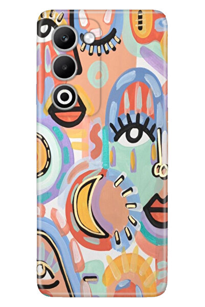 OPPO A5 5G Kılıf Tema Art Desenli Baskılı Silikon Siluet