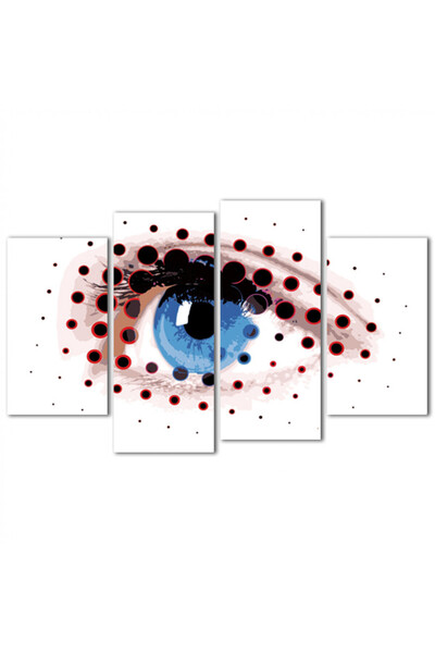 Generic لوحه جداريه - رسمة عين - 1526 - مقسمه أربعة قطع
