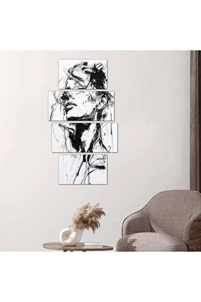 Generic Wall panel of a woman - 24559 - divided into four pieces
