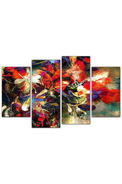 Generic لوحه جداريه - زهور - ٦٩٦ - مقسمه أربعة قطع