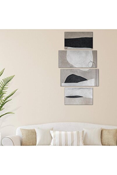 Generic Modern Abstract Art Wall Panel - 24115 - Divided into four pieces