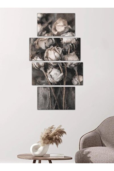 Generic Modern Roses Wall Panel - 25507 - Divided into four pieces