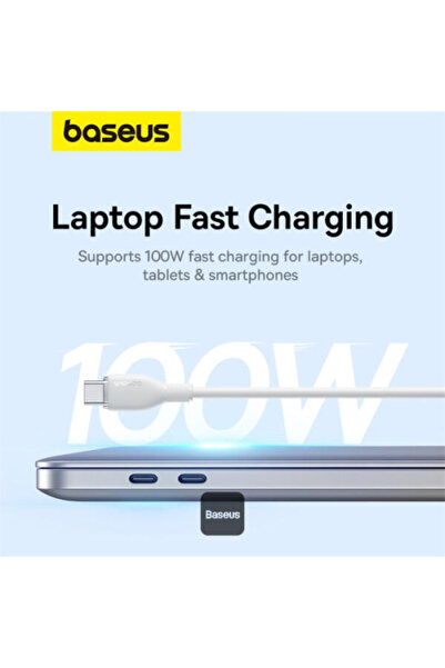 Baseus Baseus - Type-C to Type-C Cable 1.2m 100W White
