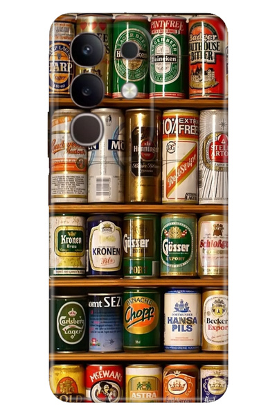 Cekuonline Vivo Y29 Case Decorative Silicone Printed Cover Canned