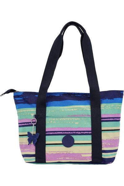 Caprice Collection Everyday Large Shoulder Tote bag, High-Grade Nylon, Zip-To...