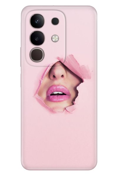 Cekuonline Vivo Y29 Case Decorative Silicone Printed Cover Hidden Love