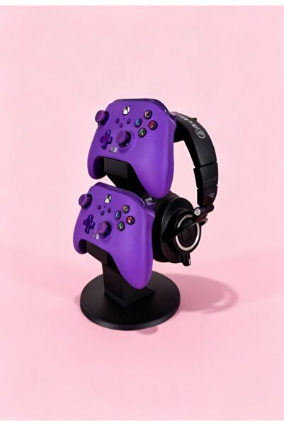 Nobrand حامل لوحة الألعاب وسماعات الرأس ذو الطابقين - منظم متوافق مع أجهزة Xb...