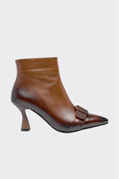 derinet Tokalı Hakiki Deri Kadın Bot