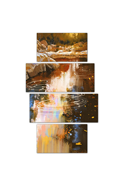 Generic لوحه جداريه - نهر - ٩٢٣ - مقسمه أربعة قطع